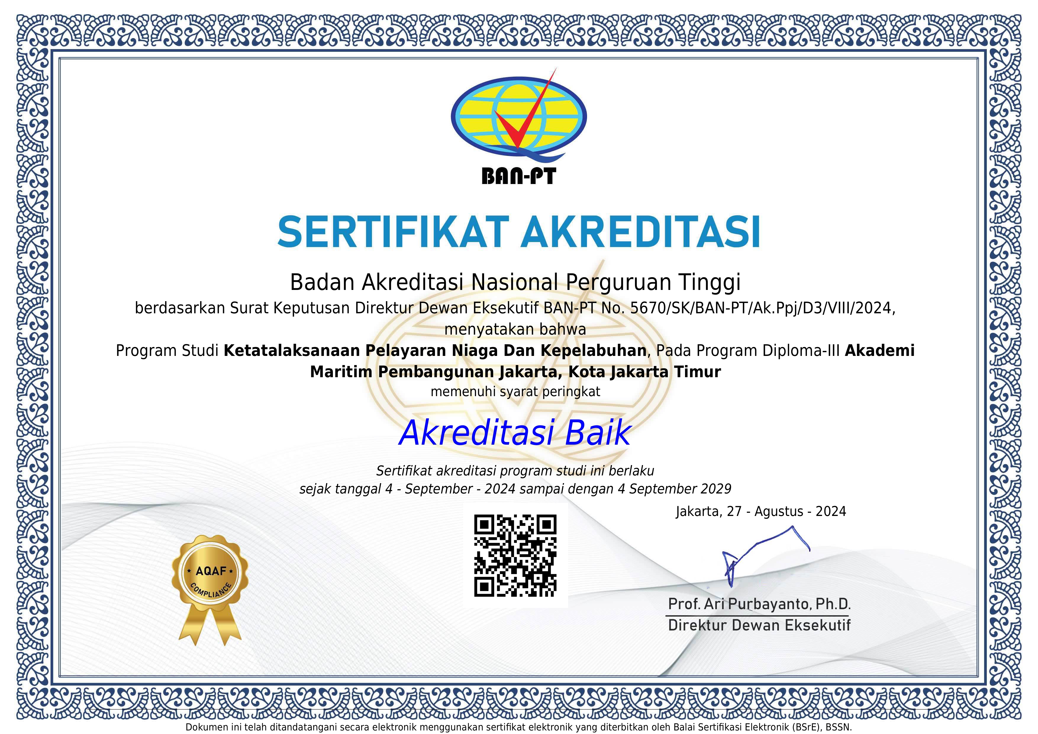 Sertifikat Akreditasi KPN